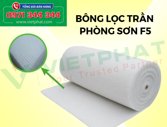 Bông lọc trần phòng sơn F5