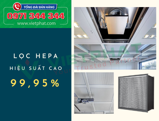 Màng lọc HEPA hiệu suất cao 99,95%