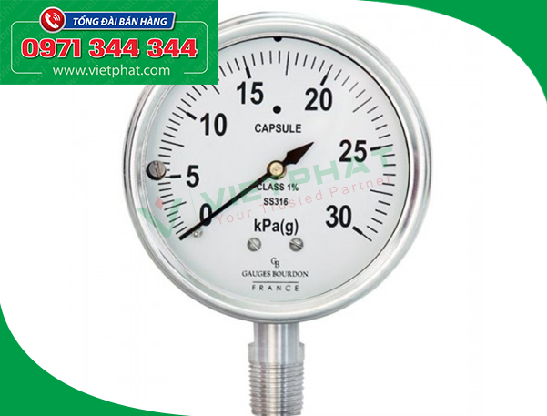 Đồng hồ áp suất mặt 150 mm
