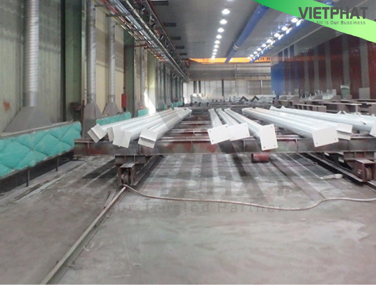 Hệ thống cấp khí tươi phòng phun sơn