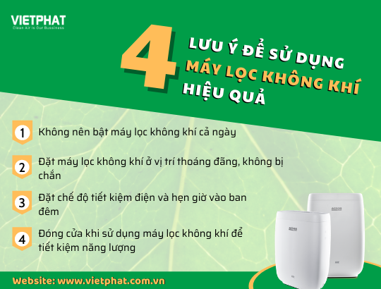 4 lưu ý để sử dụng máy lọc không khí hiệu quả